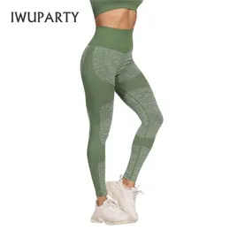 IWUPARTY Leggings senza cuciture Sport Donna Fitness Palestra Abbigliamento Vita alta Leggings da allenamento a figura intera per Fitness Yoga Leggings 201014