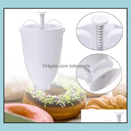 Baking Mods Bakeware Kitchen Dining Bar Home Garden In Stock!!! Plastic Doughnut Mod Donut Maker Hine Dispenser Kitchen Pastry Making Ute