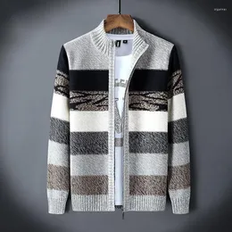 Men's Sweaters Korean Clotnes Male Autumn Casual Knitted Cardigan Sweater Fashion Thick Zipper Up Long Sleeve Clothing Q37Men's Olga22