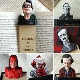 Bookmarks adulto thriller halloween horror diabo resina artesanato decoração de desktop ornamento