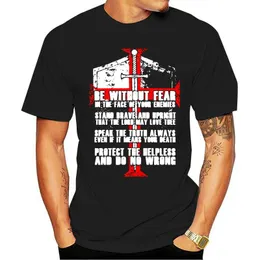 T-shirt da uomo The Templar Code T Shirt girocollo lettera grafica stile estivo cotone fresco umorismo personalizzato