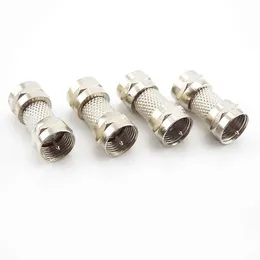 Andra belysningstillbehör Silver Zinklegering F Type Male Plug Connector Socket to RF Coax TV Aerial Female Adapters 2.6 1.1cm Video Converte