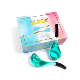 Beauty Skincare Face Massager 2PC Set Sfere di raffreddamento per il viso con ghiaccio Sfere anti invecchiamento Riducono il gonfiore Globi di ghiaccio sul viso