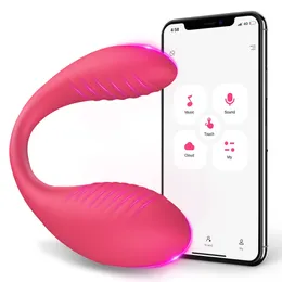 Vagina kraftfull vibratordildo för kvinnor klitor app bluetooth kontroll vibratorer kvinnliga vibrerande ägg sexiga leksaker vuxna 18