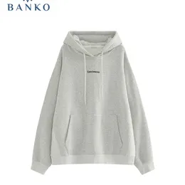 Autumn Women Loose Casual Basic Hoodie Korean Fashion Sweatshirts BF Style Oversize Pullovers Streetwear Clothes Cozy 220805