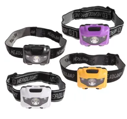 3W Super Bright Mini Headlamp Portable 3 -lägen utomhus vandring camping sporthuvudlampa fiske vattentätt motil strålkastare ficklampan fackla