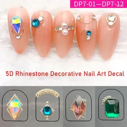 Klistermärken dekaler 3d nagelglas imitation diamant vild temperament dekoration accesoires prud22