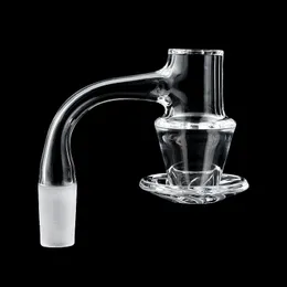 Full Weld Slurper Quartz Banger Nails Blender Wishing Wells Parte superiore smussata 25mm OD per Dab Rig Bong in vetro Tubi dell'acqua in vetro