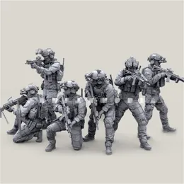 1 35 Kit d'assemblage de modèle de figurine en résine U S Navy SEALs 6 personnes, y compris les besoins en armes non peints 220715