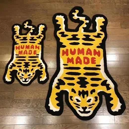 Animal Skin Rugs Hand Tufted Tiger Shape Accent Rug For
