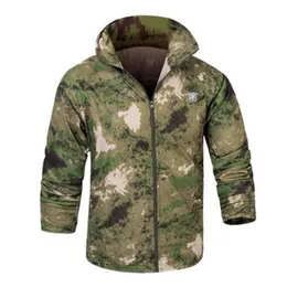 Giacche da uomo Primavera Estate Camouflage Uomo S Tattico Protezione solare UV Cappotti traspiranti Giacca in pelle Abbigliamento super leggero ad asciugatura rapida