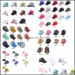 Washed Messy Buns Hats Criss Cotton Unisex Visor Hat Outdoor Snapbacks Caps Gga3506 Drop Delivery 2021 Accessories Baby Kids Maternity Qe