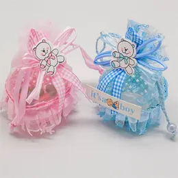 Kreative Obstkorb Candy Box Baby Dusche Papier Geschenk Tasche Geburtstag Gefälligkeiten Dekorationen Jungen Mädchen Party Set Event Liefert 220427