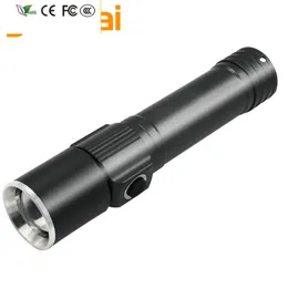 Nuova torcia XM-L T6 Torcia ricaricabile USB Magnete a coda Torcia a LED Luce da lavoro XP-G Q5 Lanterna 18650 Batteria Zoom Alluminio Impermeabile