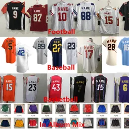 Hurtowe niestandardowe wydrukowane 2023 nowe koszulki baseballowe dla męskich dzieci dorosłych