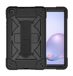 Caixa de alça de ombro para a mão para Samsung Galaxy Tab A 8,4 polegadas T307/T307U Robô pesado Robot Armadura Kickstand Shopfrof à prova de choque (C)