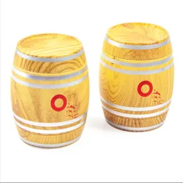 Wholesale Wood Grain Color Smoking Grinde 61mm Diameter 4 Layers Grinders Mini Small Glass Oil Burner Pipes Smoking Accessories Grinders For Dab Wax Rigs Burner