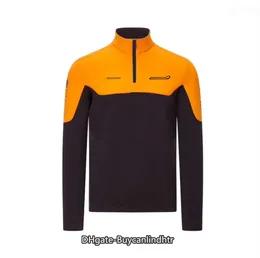 McLaren F1 Softshell-Jacke, Formel-1-Team-Rennanzug, Schwarz, klassischer Reißverschluss, Herren-Sweatshirt-Trikot 2021