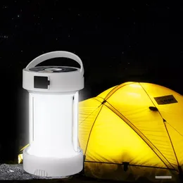 휴대용 텐트 랜턴 옥외 LED 캠핑 램프 비상 조명 태양 충전식 방수