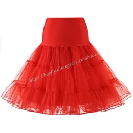Tulle Skirt High Waist Pleated Vintage Retro Tutu Petticoat For