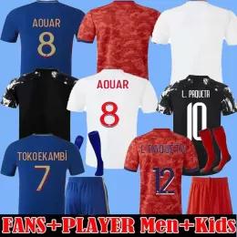 22/23 L.Paqueta Maillot 4: e 2022 2023 Soccer Jersey Fjärde fotbollströjor Traore Memphis Men Kids Kits Equipment Bruno G Football Shirt