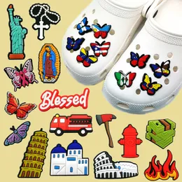 Atacado 10000pcs estilos disponíveis Croc Charms Soft Pvc Cartoon Pattern Shoe Charme Acessórios Decorações JIBZ personalizadas para tamancos sandálias infantis pulseiras