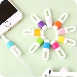 Earphone Cable Winder Cord Organizer Management Bobbin Wrap Digital Cable Protector For IPhone Earpods Only Links Cord