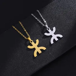 Pendant Necklaces Stainless Steel African Berber Necklace Fashion Goth Jewelry Gold SIlver Pendants Choker Chain Birthday GiftPendant