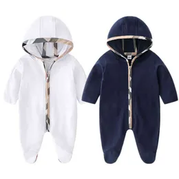Роскошный дизайнерский бренд Baby Cooked Rompers плед новорожденных хлопчатобумажная одежда девочек мальчик с длинным рукавом ROPA Bebe Fearies Pumpsuit одежда AA220323