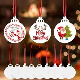 3,5 Zoll 9CM doppelseitige Sublimation bedruckbare Weihnachtsornament-Rohlinge für die Heimdekoration