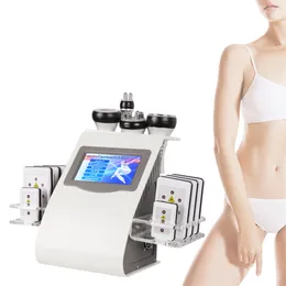 6 em 1 40K Lipólise ultrassônica Cavitação RF Slimming Machine Pressoterapia Lipoaspiração Corpo Escultura para Redução de Cellulite Equipamento de Beleza