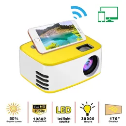 T20 Mini Portable Projector Łatwy do noszenia wbudowanej wersji tego tego samego ekranu Miracast USB LED Home Media Video Player Cinema Miniatury projektory