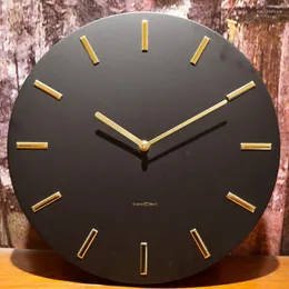 Relógios de parede simples relógio nórdico de luxo exclusivo criativo silencioso design moderno decoração de cozinha horloge murale jj60wc