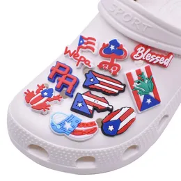 PR croc charms soft rubbr garden shoe accessories decoration clog shoe charm buckle freeship