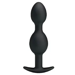 Large Pretty Love Love Silicone Anal Bolas de plugs Estimulação Interior Bola de metal saltitante Melhoria Contratilidade Massager de próstata Sexy Toys