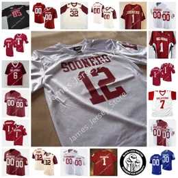 NCAA أوكلاهوما OU College Stitched football Jersey Dillon Gabriel 95 isaiah Thomas Drake Stoops Pat Fields Tre Brown 52 Tyrese Robinson 4 Trey Sermon 9 Kenneth Murray