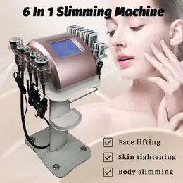 Ultrasonic Cavitation Slimming Portable Machine 6 In 1 Fat Dissolving Multi-Polar Rf Skin Tightening Face Lifting Weight Loss Smart Instrument