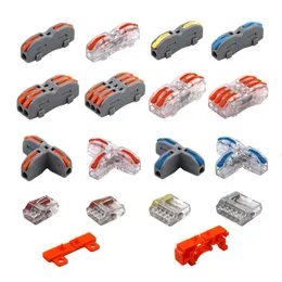 Other Lighting Accessories Wire Connectors Mini T Rail Type Fast Universal Compact Conductor Wiring Cable Electrical Connector Push-in BuTer