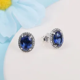 Authentic 925 Sterling Silver Sparkling Statement Halo Stud Earrings luxury for Women 2022 New Girls Fit Pandora Fashion Jewelry Brincos 290036C01
