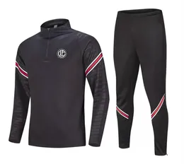 FC Lugano Men's leisure sports suit semi-zipper long-sleeved sweatshirt outdoor sports leisure training suit size M-4XL