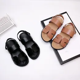 Klienci często kupowani z dziecięcymi sukienkami na sandałowe buty Buty dla dzieci Designer na świeżym powietrzu Black Boy and White Girl Slipper Shoe EU 26-35