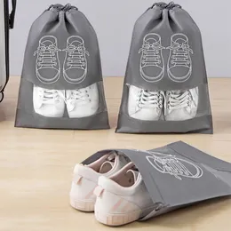حقيبة تخزين الأحذية غير المنسوجة الأكياس الرباط ماء الغبار المنظمين السفر المنزلية المحمولة حقيبة التخزين البيئي LT0016