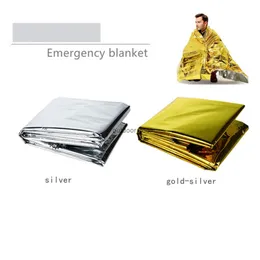 Outdoor Emergency Blanket Survive First Aid Military Rescue Kit Windproof Waterproof Foil Thermal Blanket for Camping Hiking
