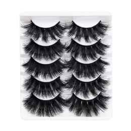 Fluffy False Eyelashes 5 Pairs Mink 8D Thick MessyCurly Eyelash Wholesale