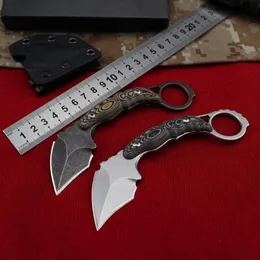 Hornet Wasp Karambit Faca de Garra DC53 Lâmina G10 Lidar com Bolso Tático Lâmina Fixa Caça Pesca EDC Ferramenta de Sobrevivência Facas a2888 Melhor qualidade