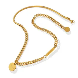 Подвесные ожерелья в Европе продают как булочковое жемчужное ожерелье из нержавеющей стали для женщин золото/серебряное покрытие модные украшения.