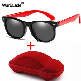 WarBlade Children Polarized Sunglasses Kids Sun Glasses Boys Girl Baby Silicone Safety 100 UV400 Eyewear with Case 220705