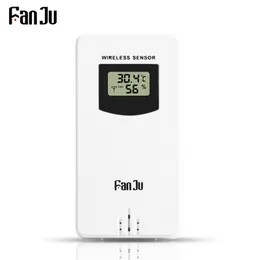 Fanju 温度湿度ワイヤレスセンサーメーター湿度計電子デジタル温度計屋内/屋外気象観測所で使用 220531