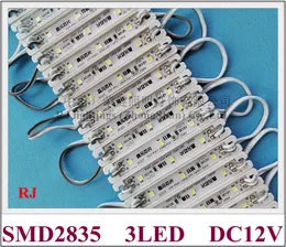 LED light module for sign channel letters SMD 2835 DC12V 3 led 1.5W IP68 epoxy resin waterproof 78mmX12mm factory price