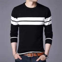 Sweater Men Casual Pullover O-collar Men Autumn Round Neck Patchwork Quality Knitted Brand Male Sweater Plus Size MZL051 220812